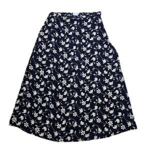 80s 90s cottagecore grandmacore floral maxi skirt